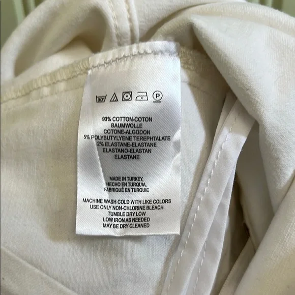 Free People NWT White Button-Front Skirt, Size 12 - Picture 7 of 9